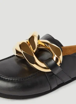 Chain Leather Loafers