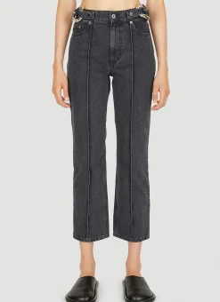Chain Link Slim Fit Jeans