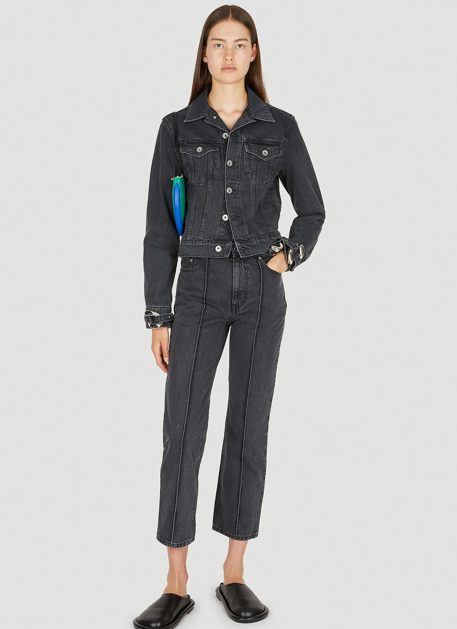 Chain Link Slim Fit Jeans