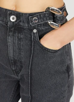 Chain Link Slim Fit Jeans