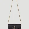 Chain Quilted Logo Wallet