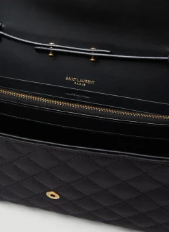 Chain Quilted Logo Wallet