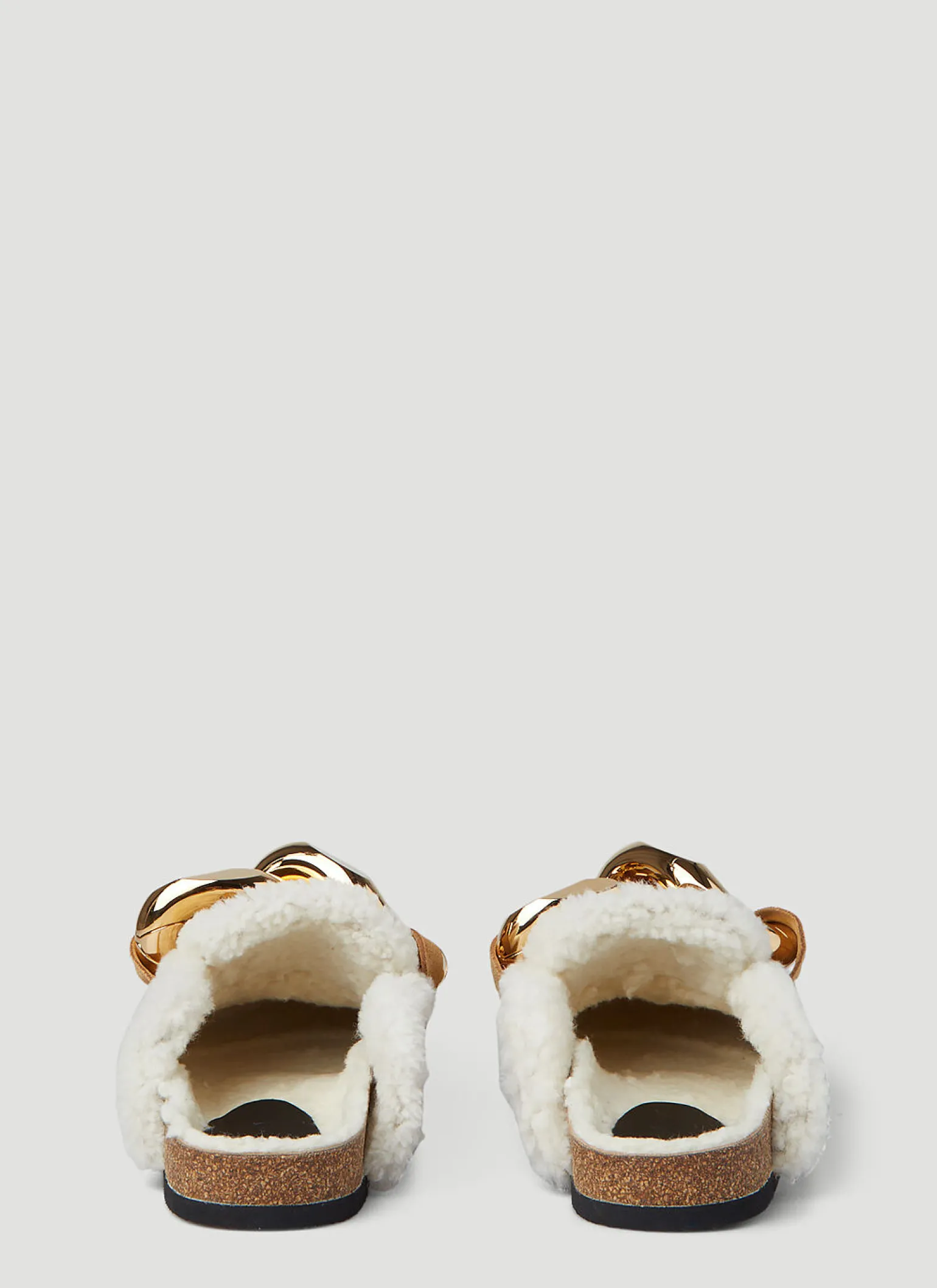 Chain Shearling Loafers