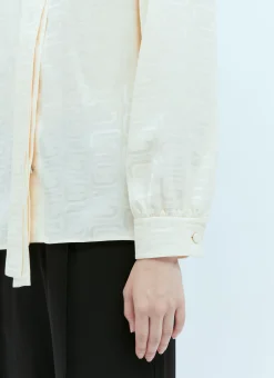 Chained Gg Jacquard Silk Shirt