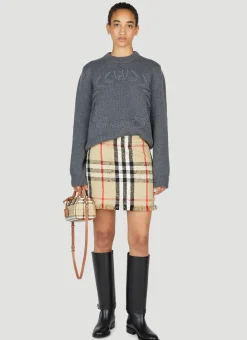 Check Boucle Mini Skirt