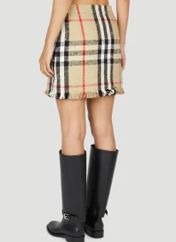 Check Boucle Mini Skirt