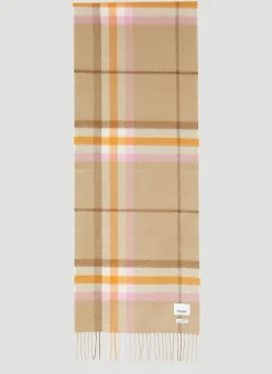 Check Cashmere Scarf
