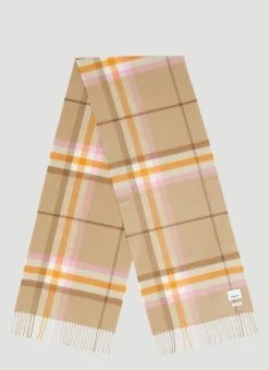 Check Cashmere Scarf