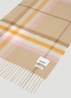 Check Cashmere Scarf