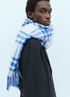 Check Cashmere Scarf