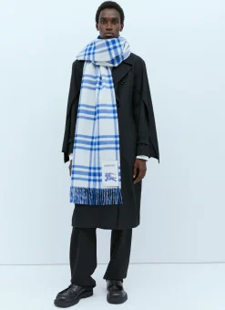 Check Cashmere Scarf