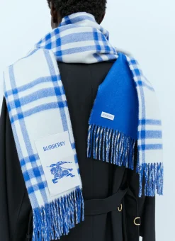 Check Cashmere Scarf