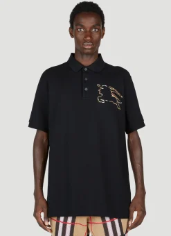 Check Ekd Cotton Pique Polo Shirt