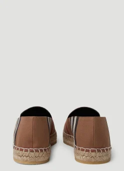 Check Espadrille Flats