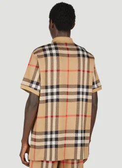 Check Jacquard Polo Shirt