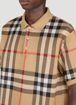 Check Jacquard Polo Shirt