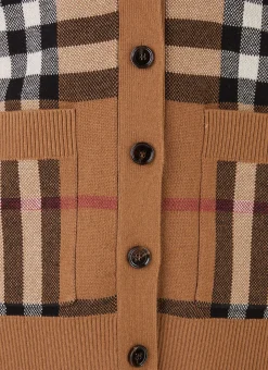 Check Knit Cardigan