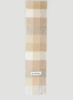 Check Logo Patch Scarf