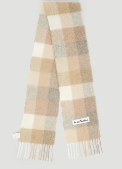 Check Logo Patch Scarf