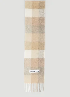 Check Logo Patch Scarf