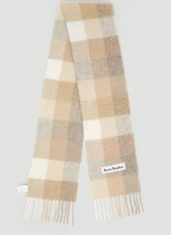 Check Logo Patch Scarf