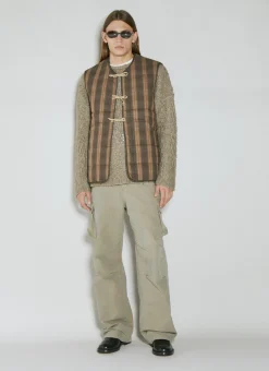 Check Padded Vest
