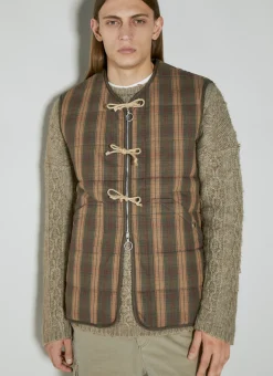 Check Padded Vest