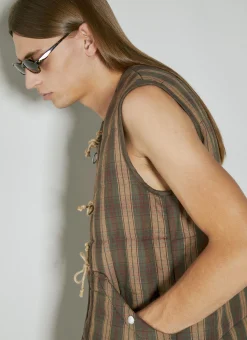 Check Padded Vest