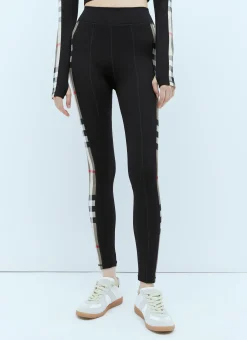 Check Panel Leggings