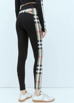Check Panel Leggings