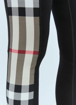 Check Panel Leggings