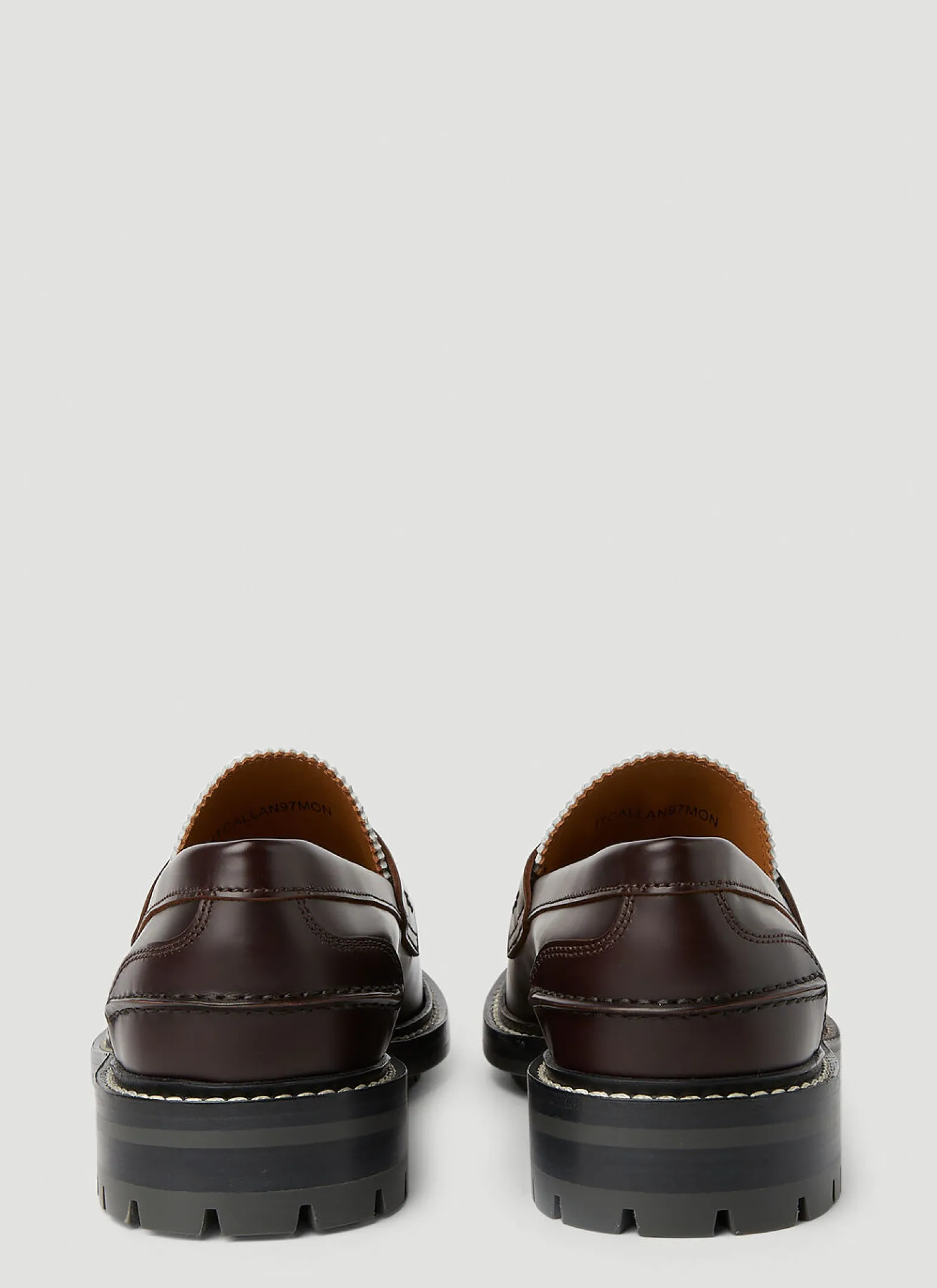 Check Panel Loafers