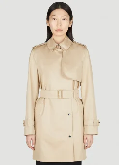 Check Trench Coat