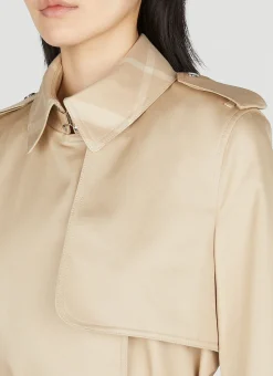Check Trench Coat