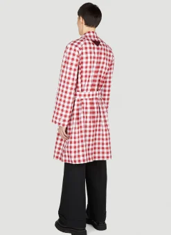 Check Trench Coat