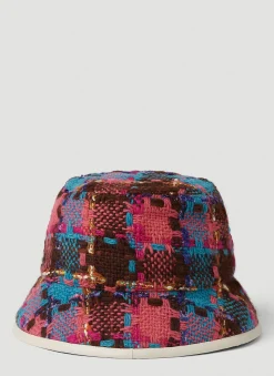 Check Tweed Bucket Hat