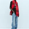 Check Wool Cashmere Scarf