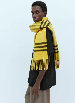 Check Wool Cashmere Scarf