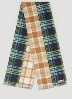 Check Wool Scarf
