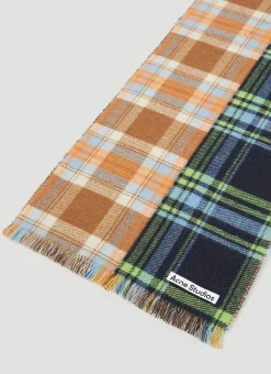 Check Wool Scarf