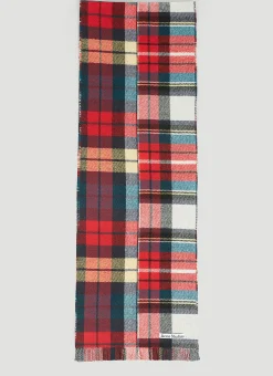 Check Wool Scarf