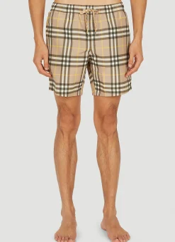 Checked Swim Shorts