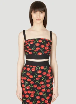 Cherry Cropped Top