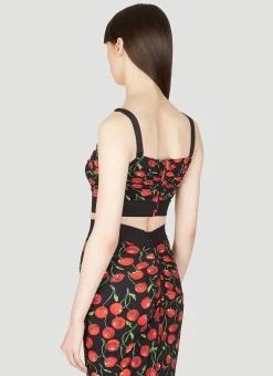 Cherry Cropped Top