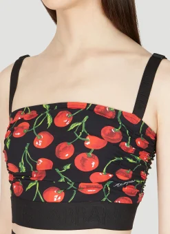 Cherry Cropped Top