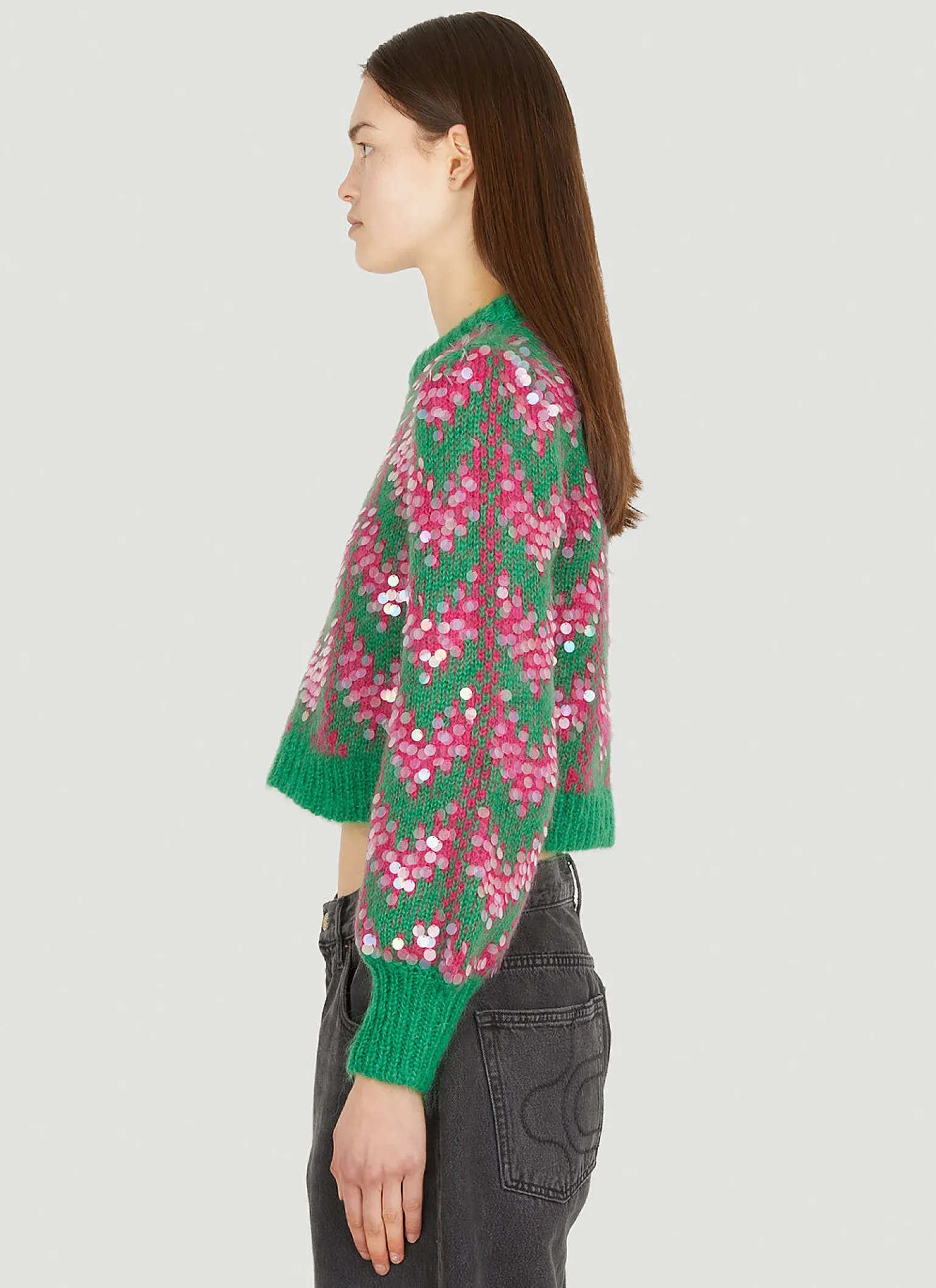 Chevron Sequin Sweater