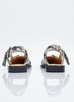 Chunky Buckle Ballerina Flats