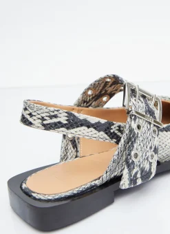 Chunky Buckle Ballerina Flats
