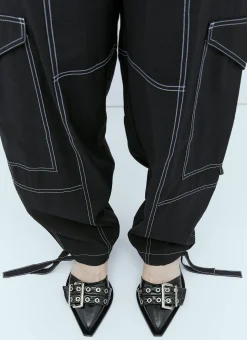 Chunky Buckle Open Cut Pumps