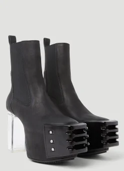 Clear Heel Boots